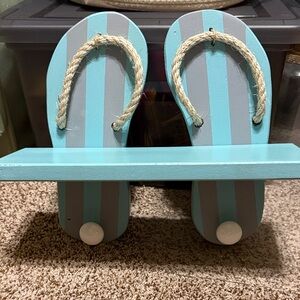 Striped Flip Flop Wall Shelf